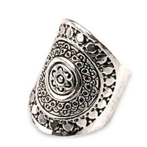 New! Antique Bohemian Greek Carved Ring